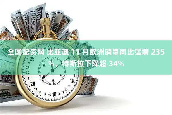 全国配资网 比亚迪 11 月欧洲销量同比猛增 235%，特斯拉下降超 34%